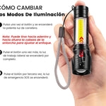🔦Linterna Tactica Led Recargable Usb 511  PAGA 1 Y LLEVA 2